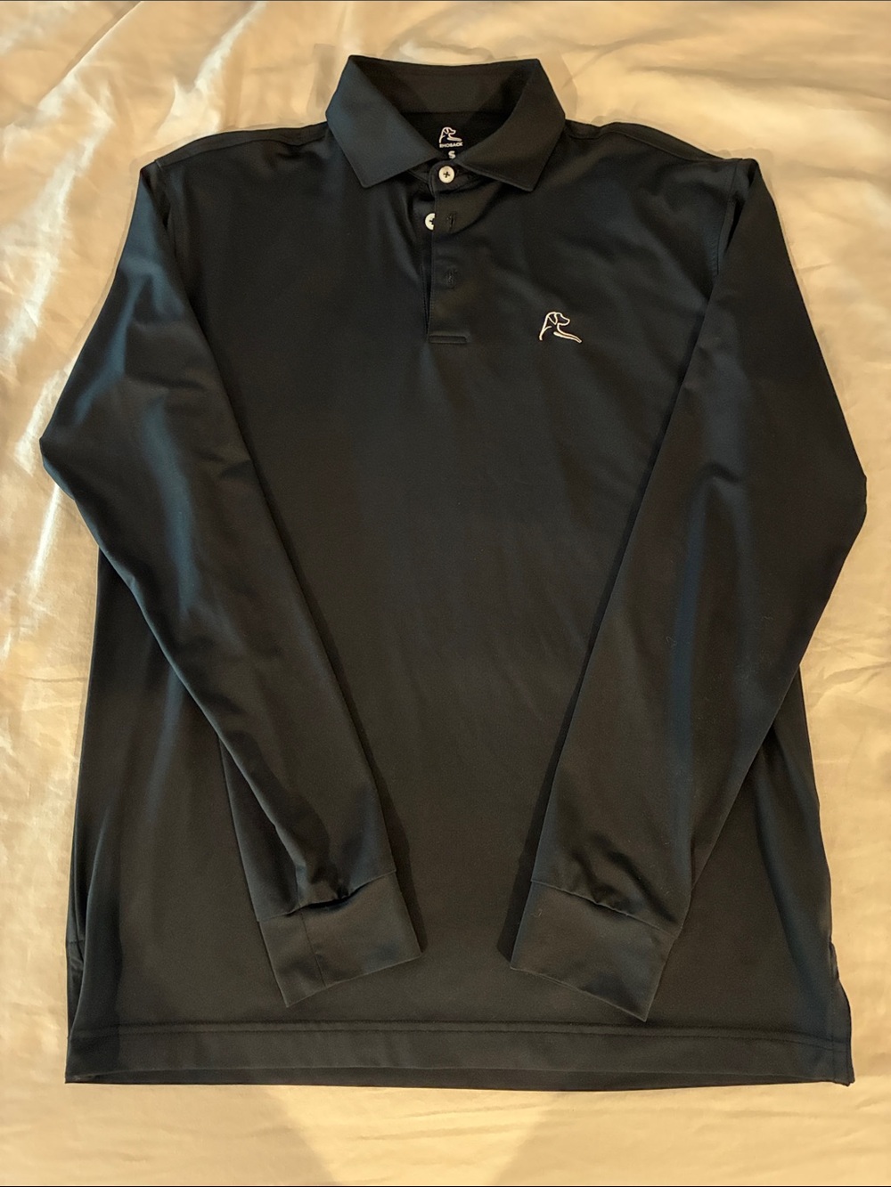 Rhoback Men's Long-Sleeve Performance Polo - Black